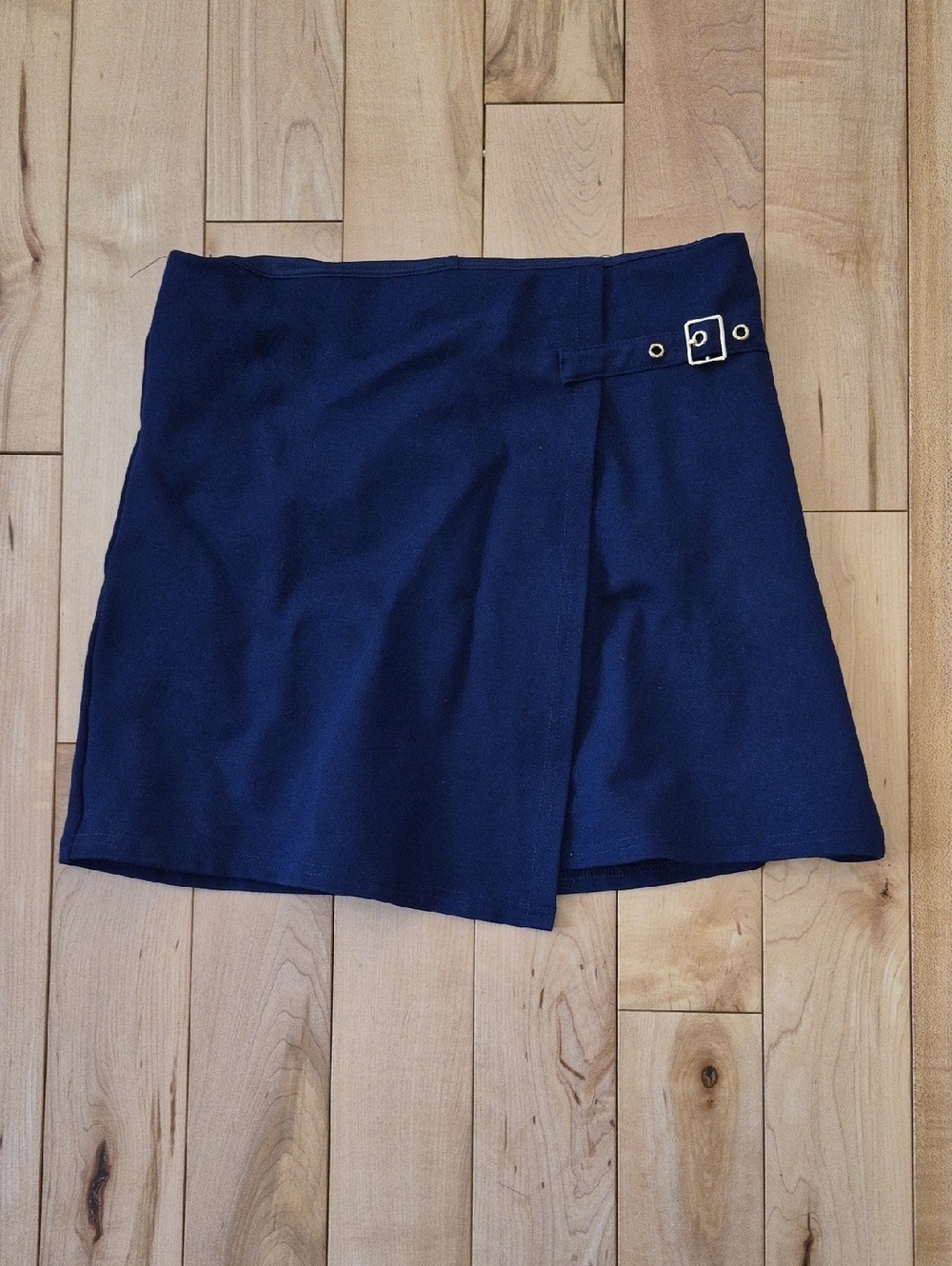 Girls Size 14/16 Urban Kids Navy Wrap Mini Skirt with Buckle Detail